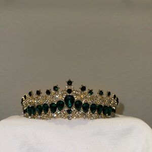 Gold and Green Tiara